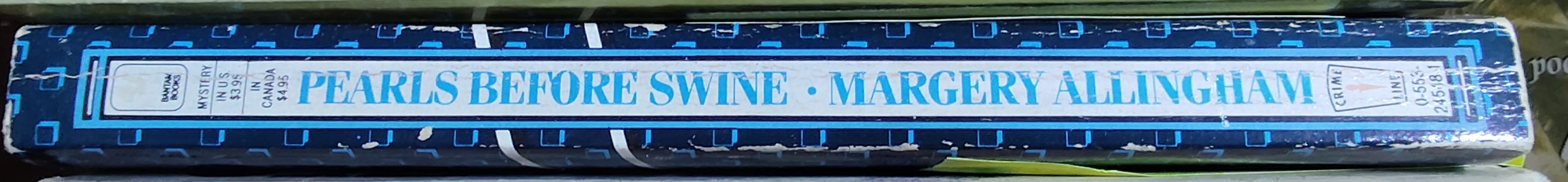 Margery Allingham  PEARLS BEFORE SWINE spine of book image