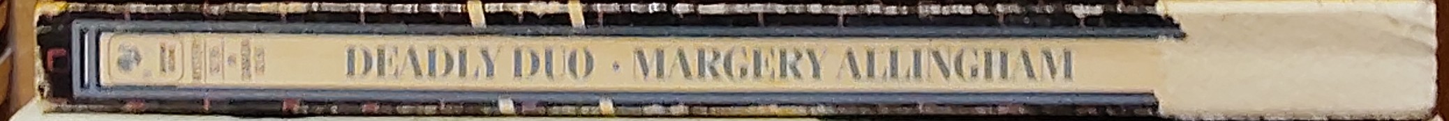 Margery Allingham  DEADLY DUO spine of book image