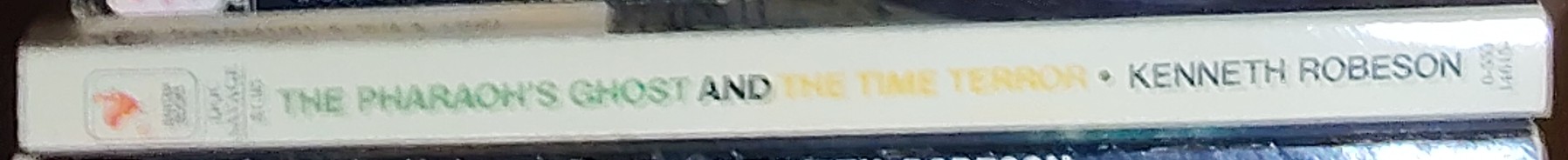 Kenneth Robeson  DOC SAVAGE: THE PHARAOH'S GHOST and THE TIME TERROR spine of book image