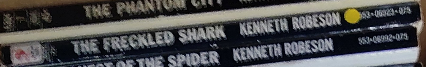 Kenneth Robeson  DOC SAVAGE: THE FRECKLED SHARK spine of book image