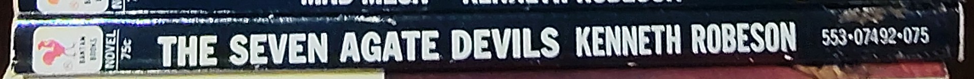 Kenneth Robeson  DOC SAVAGE: THE SEVEN AGATE DEVILS spine of book image