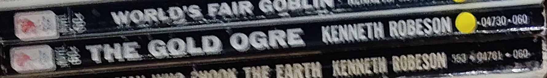 Kenneth Robeson  DOC SAVAGE: THE GOLD OGRE spine of book image