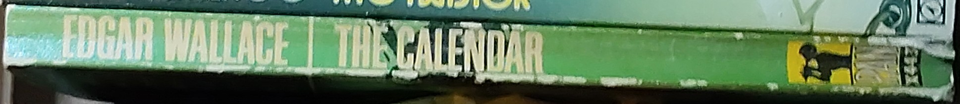 Edgar Wallace  THE CALENDAR spine of book image