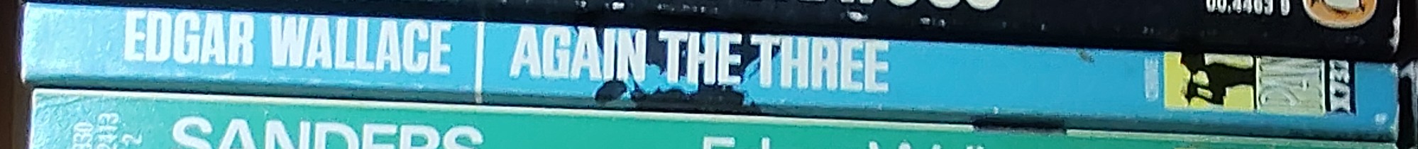 Edgar Wallace  AGAIN THE THREE spine of book image