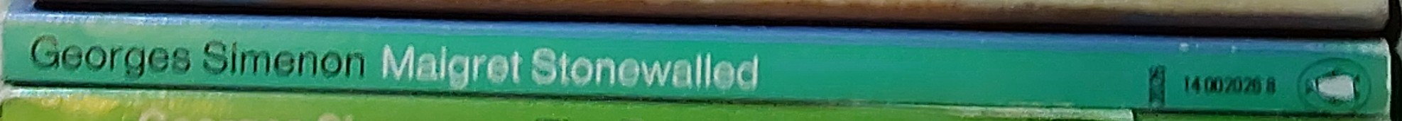 Georges Simenon  MAIGRET STONEWALLED spine of book image