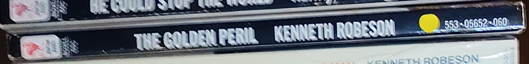 Kenneth Robeson  DOC SAVAGE: THE GOLDEN PERIL spine of book image