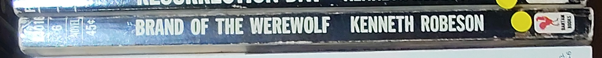 Kenneth Robeson  DOC SAVAGE: BRAND OF THE WEREWOLF spine of book image