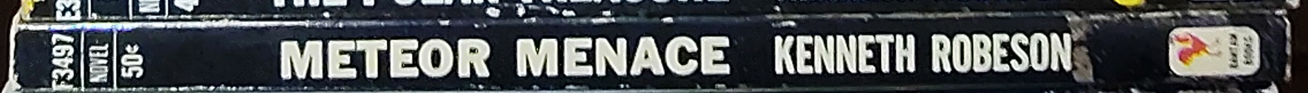 Kenneth Robeson  DOC SAVAGE: METEOR MENACE spine of book image