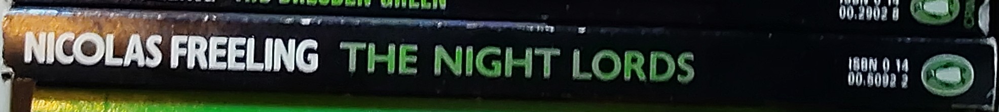 Nicolas Freeling  THE NIGHT LORDS spine of book image