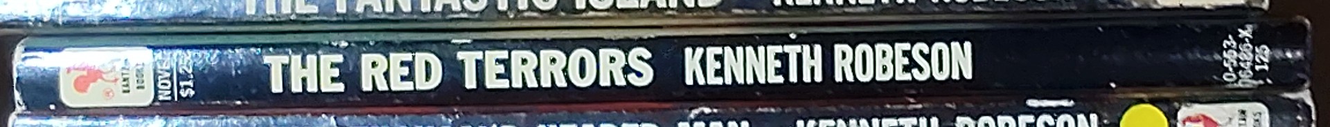 Kenneth Robeson  DOC SAVAGE: THE RED TERRORS spine of book image