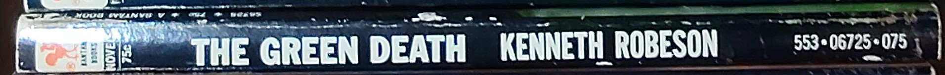 Kenneth Robeson  DOC SAVAGE: THE GREEN DEATH spine of book image