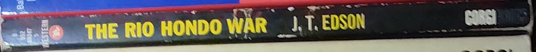 J.T. Edson  THE RIO HONDO WAR spine of book image
