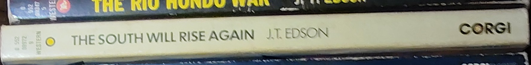 J.T. Edson  THE SOUTH WILL RISE AGAIN spine of book image