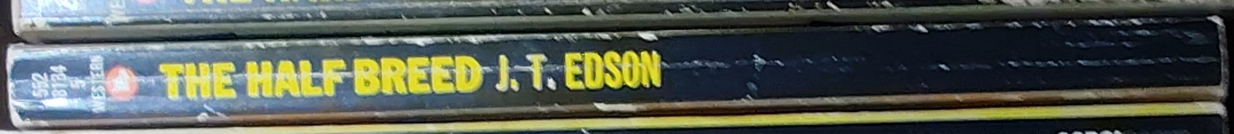J.T. Edson  THE HALF BREED spine of book image