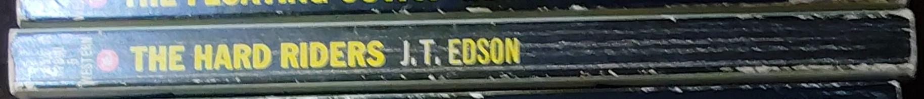 J.T. Edson  THE HARD RIDERS spine of book image