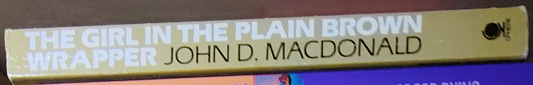 John D. MacDonald  THE GIRL IN THE PLAIN BROWN WRAPPER spine of book image