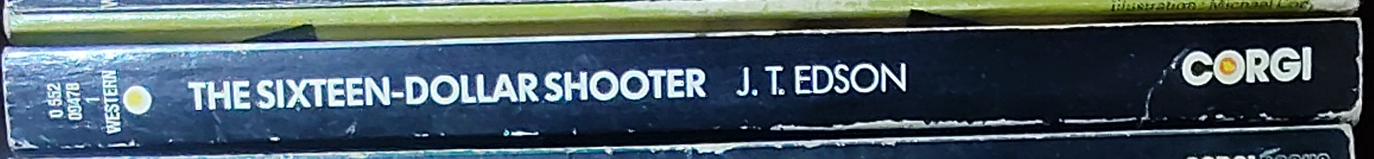 J.T. Edson  THE SIXTEEN-DOLLAR SHOOTER spine of book image