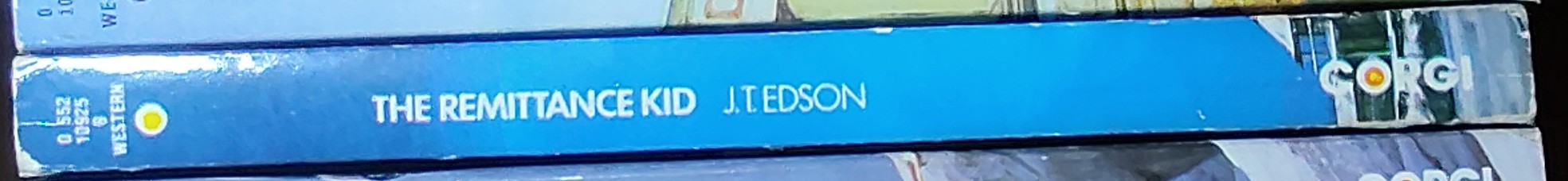J.T. Edson  THE REMITTANCE KID spine of book image
