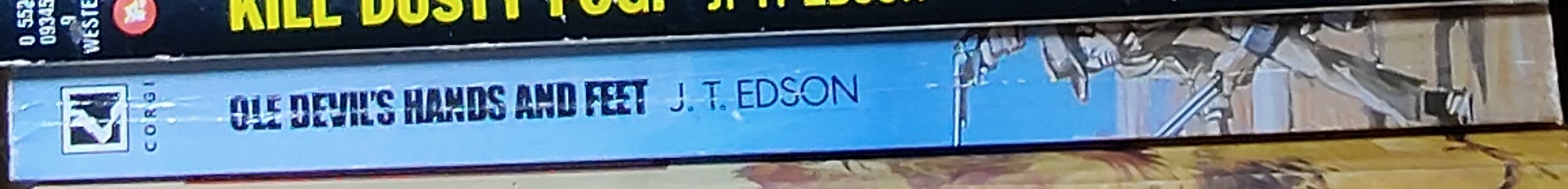 J.T. Edson  OLE DEVIL'S HANDS AND FEET spine of book image