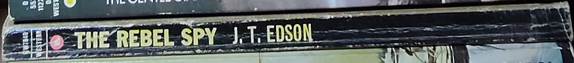 J.T. Edson  THE REBEL SPY spine of book image