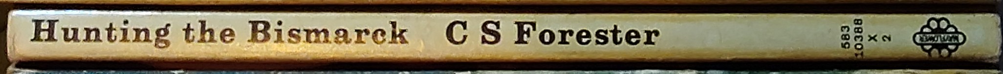 C.S. Forester  HUNTING THE BISMARCK spine of book image