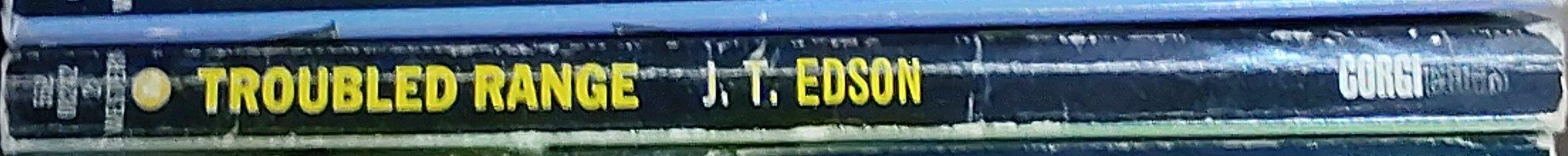 J.T. Edson  TROUBLED RANGE spine of book image