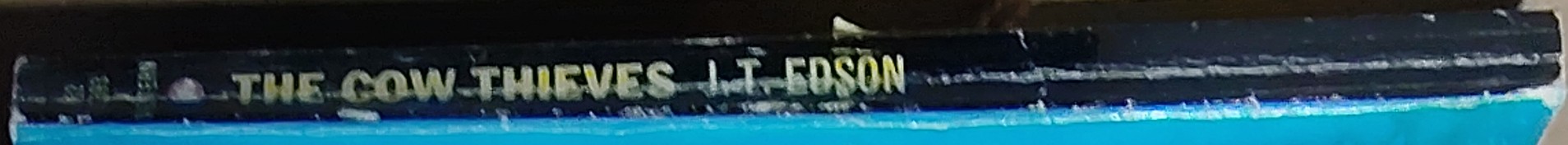 J.T. Edson  THE COW THIEVES spine of book image