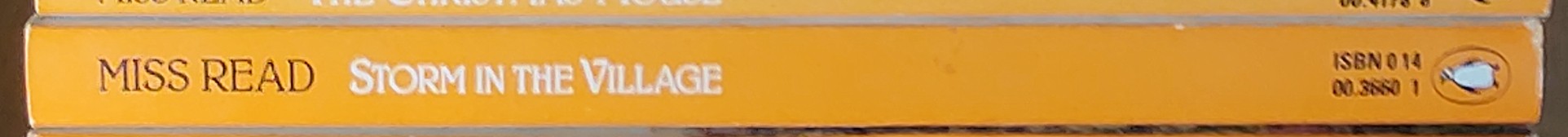 Miss Read  STORM IN THE VILLAGE spine of book image