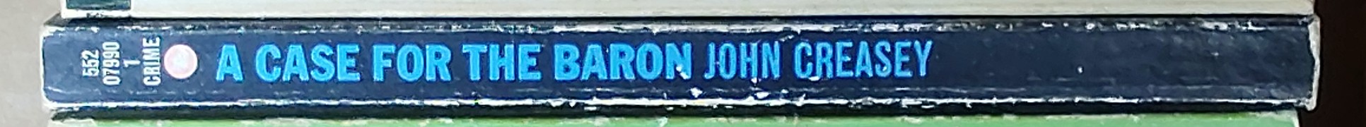 Anthony Morton  A CASE FOR THE BARON spine of book image