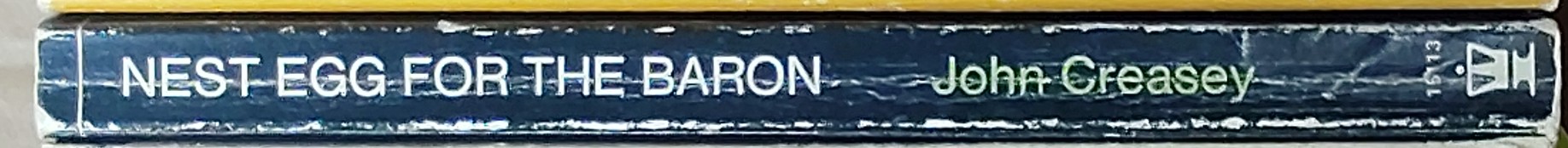 Anthony Morton  NEST EGG FOR THE BARON spine of book image