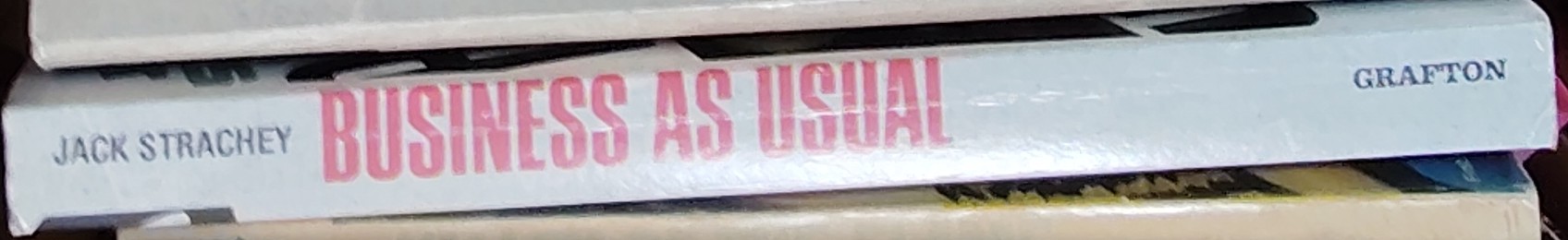 Jack Strachey  BUSINESS AS USUAL (J.Thaw, G.Jackson, C.Tyson) spine of book image
