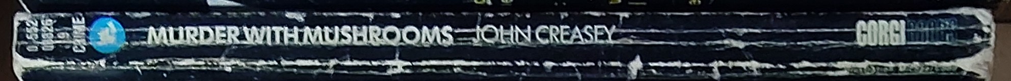 Gordon Ashe  MURDER WITH MUSHROOMS spine of book image