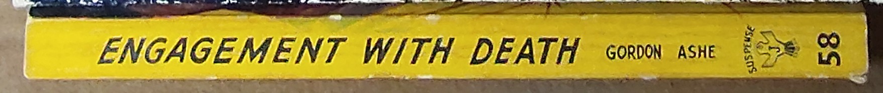 Gordon Ashe  ENGAGEMENT WITH DEATH spine of book image