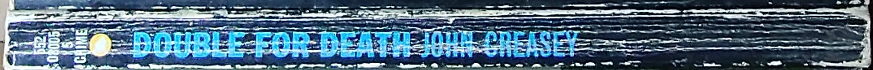 Gordon Ashe  DOUBLE FOR DEATH spine of book image