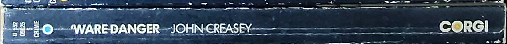 Gordon Ashe  'WARE DANGER spine of book image