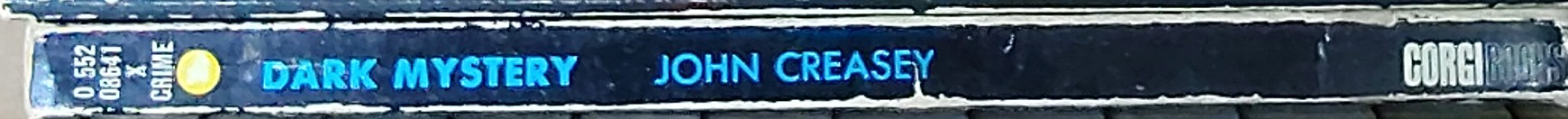 Gordon Ashe  DARK MYSTERY spine of book image