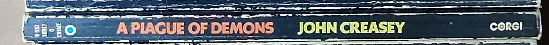 Gordon Ashe  A PLAGUE OF DEMONS spine of book image