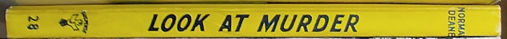 Norman Deane  LOOK AT MURDER spine of book image