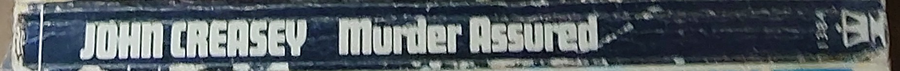 Michael Halliday  MURDER ASSURED spine of book image