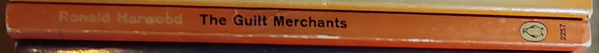 Ronald Harwood  THE GUILT MERCHANTS spine of book image