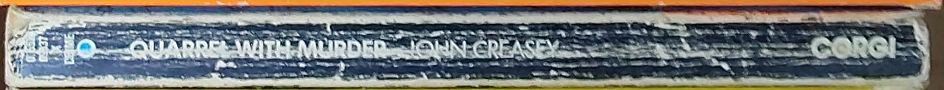 Michael Halliday  QUARREL WITH MURDER spine of book image