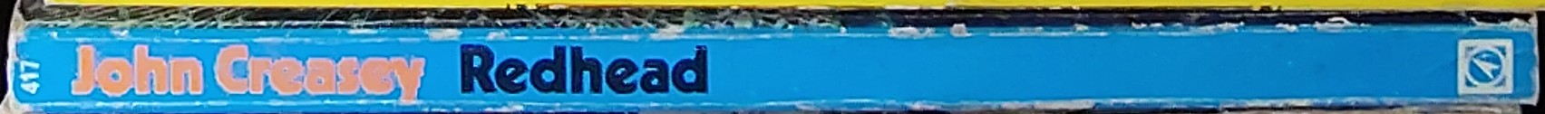 John Creasey  REDHEAD (Department Z) spine of book image
