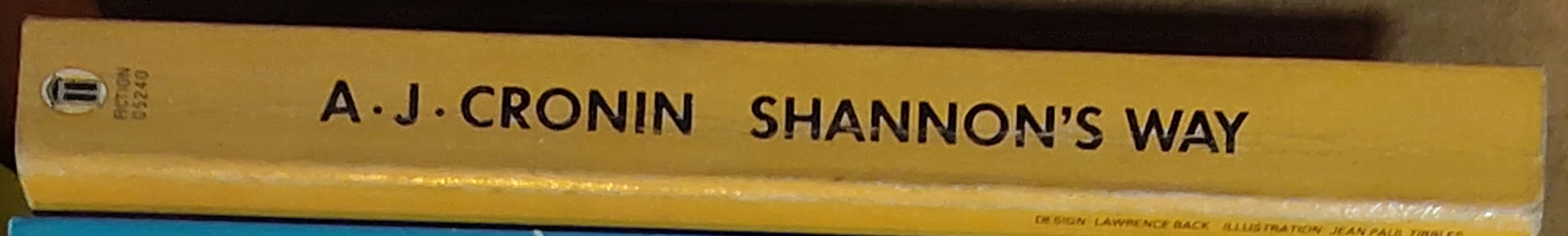 A.J. Cronin  SHANNON'S WAY spine of book image