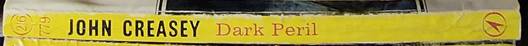 John Creasey  DARK PERIL (Department Z) spine of book image