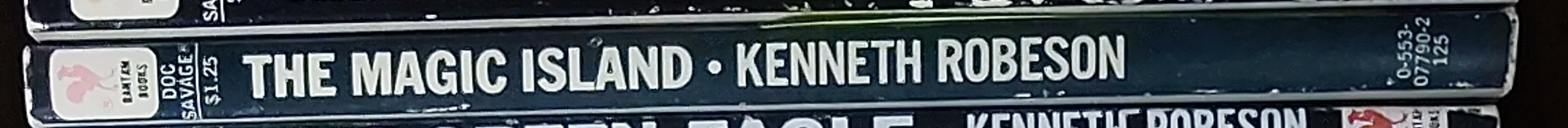 Kenneth Robeson  DOC SAVAGE: THE MAGIC ISLAND spine of book image