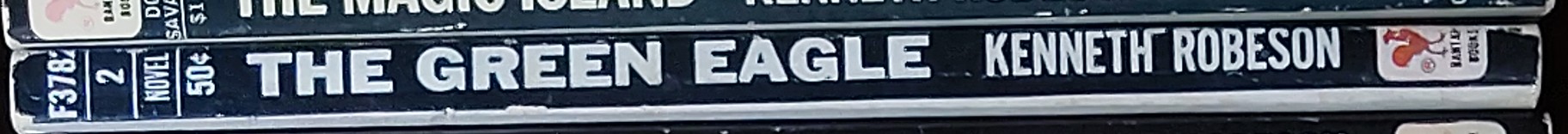 Kenneth Robeson  DOC SAVAGE: THE GREEN EAGLE spine of book image