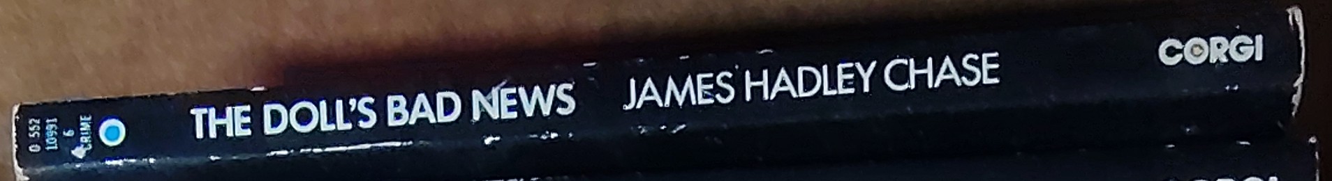 James Hadley Chase  THE DOLL'S BAD NEWS spine of book image
