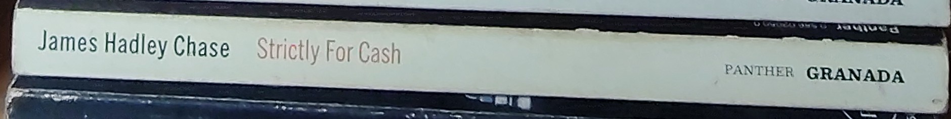 James Hadley Chase  STRICTLY FOR CASH spine of book image