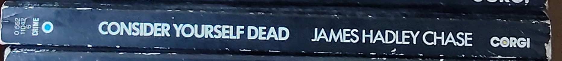 James Hadley Chase  CONSIDER YOURSELF DEAD spine of book image