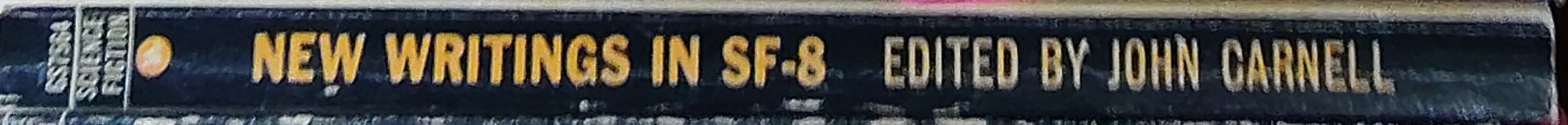John Carnell (edits) NEW WRITINGS IN SF-8 spine of book image